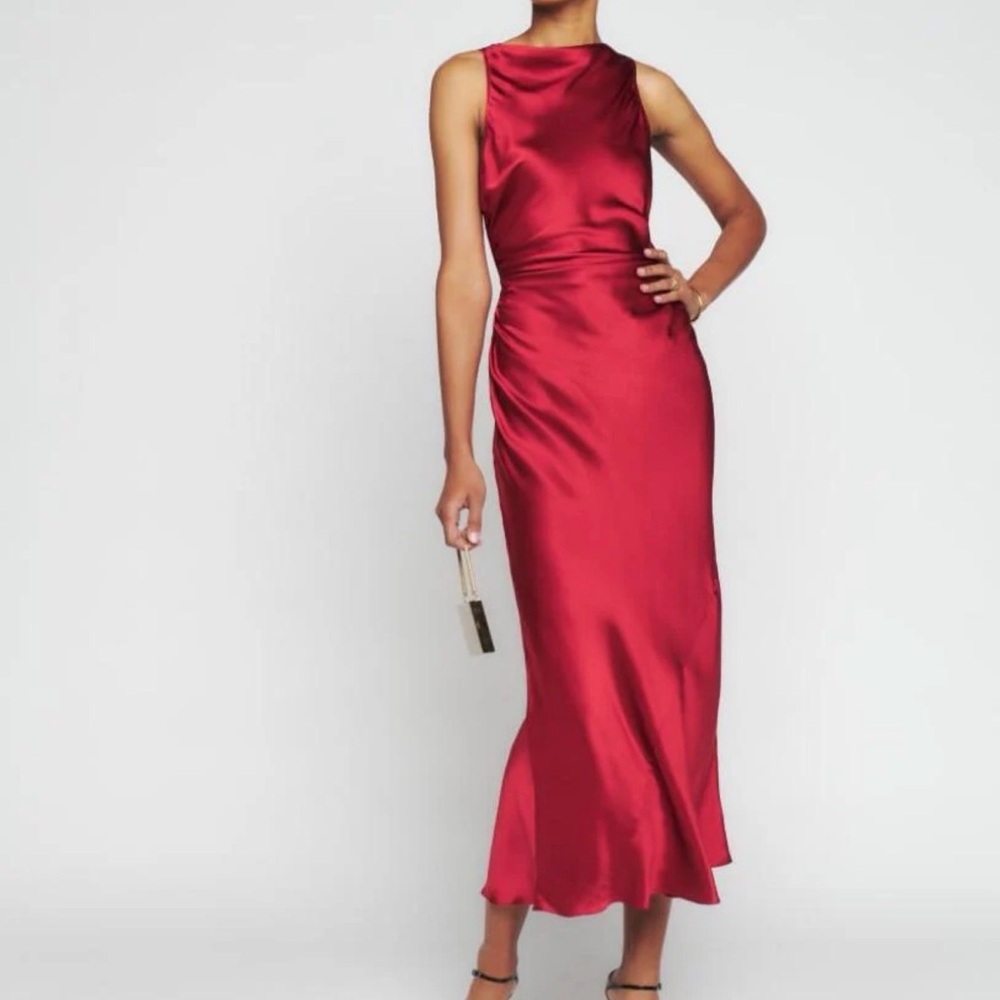 Reformation Cassette Silk Dress - Picture 4 of 5